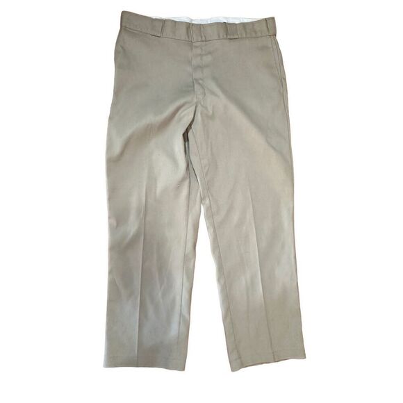 Dickies 864 Original Fit Mens Khaki work pants Sz 38x30 - Picture 1 of 8